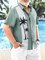 Hardaddy Big Size Coconut Tree Chest Pocket Short Sleeve Bowling Shirt