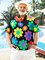 Hardaddy Big Size Floral Chest Pocket Short Sleeve Hawaiian Shirt