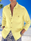 Hardaddy Cotton Plain Chest Pocket Long Sleeve Casual Shirt