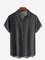 Hardaddy Gradient Color Chest Pocket Short Sleeve Casual Shirt