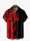 Hardaddy Valentine Day Shirts For Men Valentine's Day Chest Pocket Short Sleeve Casual Shirt