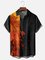 Moisture-wicking Japanese Architecture Sakura Chest Pocket Bowling Shirt