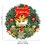 Christmas Wreath Door Berry Pine Cone Wreath with Red Bow Christmas Front Door Wreath Artificial Christmas Wreath with Christmas Balls and Pine