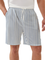 Moisture Wicking Geometric Stripe Casual Shorts