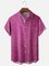 Moisture Wicking Abstract Textured Chest Pocket Hawaiian Shirt