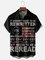 Moisture Wicking 1776 Declaration of Independence 4th of July Chest Pocket Hawaiian Shirt