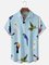 Moisture Wicking Parrot Toucan Chest Pocket Hawaiian Shirt