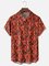 Moisture Wicking Burning Man Chest Pocket Hawaiian Shirt