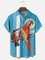 Moisture Wicking Toucan Parrot Chest Pocket Bowling Shirt
