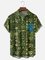 Moisture-wicking Tiki Chest Pocket Hawaiian Shirt