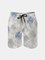 Men's Swim Trunks Hawaiian Tropical Palm Tree Beach Shorts with Pockets