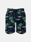 Men's Swim Trunks Hawaiian Tropical Palm Tree Beach Shorts with Pockets