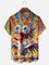 Moisture Wicking Funny Chicken Chest Pocket Hawaiian Shirt
