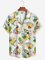 Moisture-wicking Tropical Palm Tree Parrot Aloha Shirt