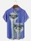 Moisture-wicking Ostrich Chest Pocket Hawaiian Shirt