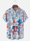 Moisture Wicking 4th of July Gnome Chest Pocket Hawaiian Shirt