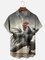 Moisture Wicking Kung Fu Chicken Chest Pocket Hawaiian Shirt