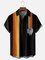 Tall Size Moisture-wicking Star Spacecraft Chest Pocket Bowling Shirt
