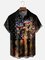 Moisture-wicking American Flag Chest Pocket Casual Shirt