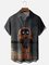 Moisture-wicking Love Death Robot Chest Pocket Casual Shirt