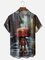 Moisture-wicking Love Death Robot Chest Pocket Casual Shirt