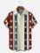 Moisture-wicking Independence Day Chest Pocket Casual Shirt
