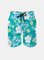 Men's Swim Trunks Hawaiian Tropical Floral Beach Shorts with Pockets