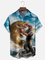 Moisture-wicking Go Fishing Chest Pocket Hawaiian Shirt