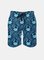 Men's Swim Trunks Hawaiian Marine Crab Beach Shorts with Pockets