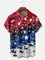 Moisture-wicking Independence Day Chest Pocket Casual Shirt