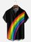 Moisture-wicking LGBT Prime Month Chest Pocket Casual Shirt