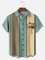 Big Size Moisture-wicking Toucan Parrot Chest Pocket Bowling Shirt
