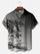 Big Size Moisture-wicking Palm Tree Chest Pocket Hawaiian Shirt