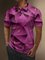 Moisture Wicking Gradient Color 3D Abstract Geometric Short Sleeve Golf Polo