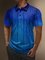 Moisture Wicking Gradient Color Abstract Stripes Short Sleeve Golf Polo