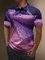 Moisture Wicking Gradient Color Abstract Stripes Short Sleeve Golf Polo