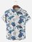 Big Size Moisture-wicking Marine Sea Turtle Chest Pocket Hawaiian Shirt