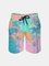 Men's Swim Trunks Hawaiian Tropical Palm Tree Beach Shorts with Pockets