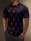 Moisture Wicking 3D Abstract Gradient Color Polka Dot Short Sleeve Golf Polo