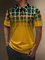 Moisture Wicking 3D Abstract Gradient Color Geometric Short Sleeve Golf Polo