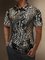 Moisture Wicking Gradient Color Abstract Leopard Short Sleeve Golf Polo