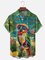 Moisture Wicking 5 O'Clock Parrot Chest Pocket Hawaiian Shirt