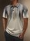 Moisture Wicking Ethnic Pattern Geometric Short Sleeve Golf Polo