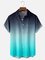 Moisture Wicking Graduated Chest Pocket Hawaiian Shirt