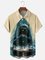 Moisture Wicking Great White Shark Chest Pocket Hawaiian Shirt