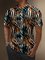 Moisture Wicking Gradient Color Zebra Print Short Sleeve Golf Polo