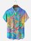 Hardaddy x Stephen Wade Moisture Wicking Gradient Whale Chest Pocket Hawaiian Shirt