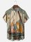 Hardaddy x Stephen Wade Moisture-wicking Beauty and the Leopard Art Painting Hawaiian Shirt