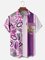 Hardaddy x Marcio Lima Moisture Wicking Circus Monkey Geometric Chest Pocket Hawaiian Shirt