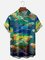 Moisture-wicking Parrot Chest Pocket Hawaiian Shirt
